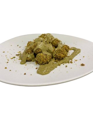 Pistachio sweet gnocchi