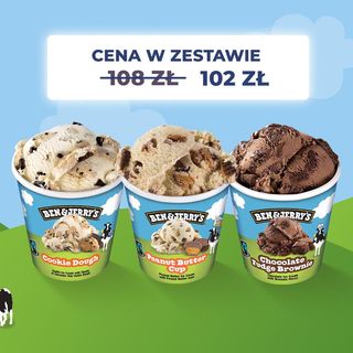 Zestaw 3 kubków BEN&JERRY'S