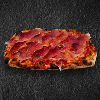 Margherita con gorgonzola nduja e speck