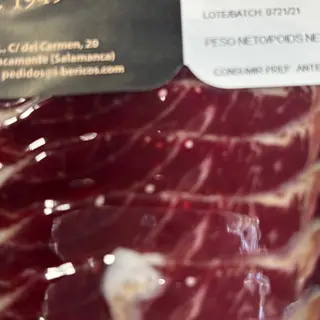 Paleta de bellota ibérica 100%raza ibérica 