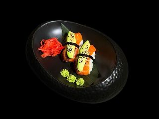 Нігірі з вугрем та лососем (50г)