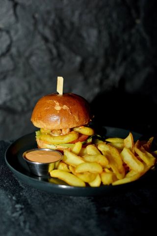 Бургер з морепродуктами