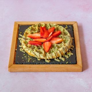 Pistachio waffle