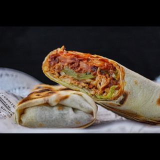 Kebab con cerdo desmenuzado