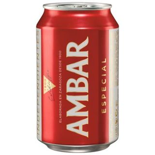 755. Cerveza Ámbar lata (33 cl.)