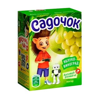 Нектар Садочок Виноград-ябл зел 0,2л