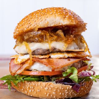 DOUBLE DENNYS BURGER