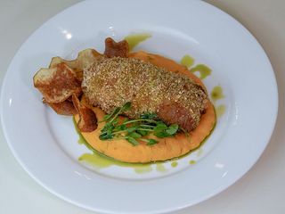 Котлета по-київськи з пюре картоплі та моркви (360g)