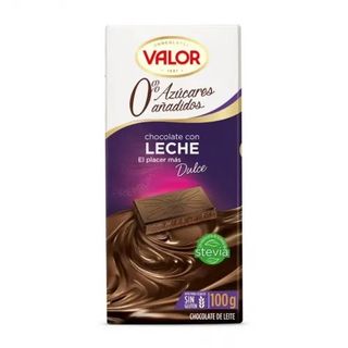 Chocolate con Leche Sin Azúcares Valor 100 Gr.