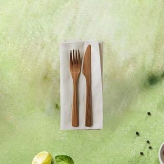 Kit di posate: forchetta, coltello e tovagliolo