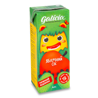 Сік Galicia яблучний 0,2 л