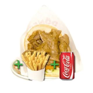 Menú Döner Kebab Ternera Con Refresco Y Patatas