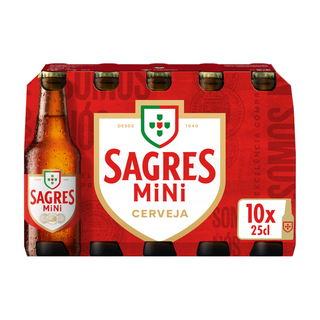 Sagres Cerveja Branca 10x25cl