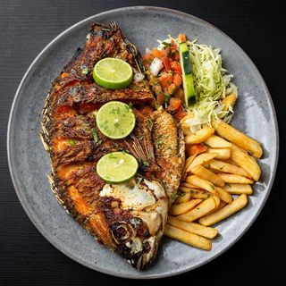 Whole Tilapia Fish with Chips