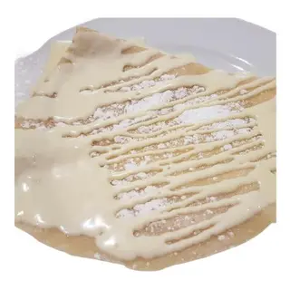 Crepe con chocolate blanco