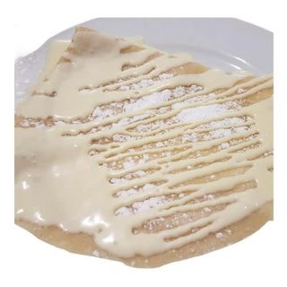 Crepe con chocolate blanco