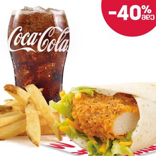 ცხარე ქათმის ვრეპის კომბო