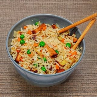 Riz Cantonais au Poulet et Crevettes
