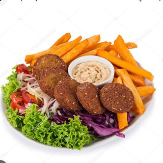 Plato’s De Flafel vegetal 