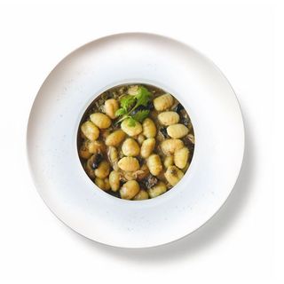 Pasta con salsa de Setas, Nueces y Parmesano