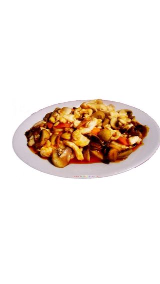 112. Пилешко с гъби печурки 700гр.