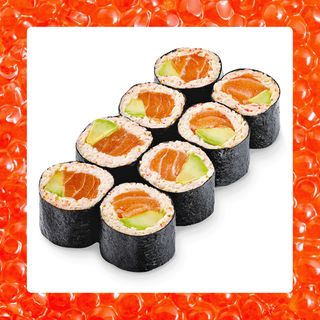 Рол без рису з лососем та краб-міксом