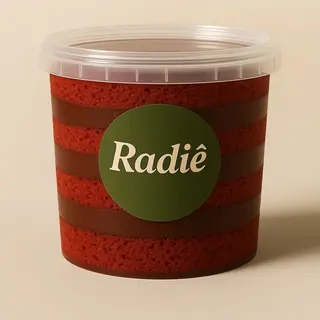 Bolo no Pote de Red Velvet & Cacau
