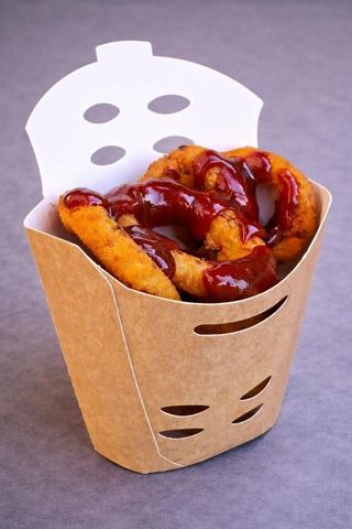 46. Onion ring s American sweet BBQ umakom