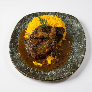 Шафраново ризото с телешко Особуко