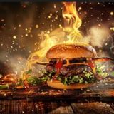 Menú Smash Flaming Hamburguesa Picante Delicious 1 patata y 1 bebida 