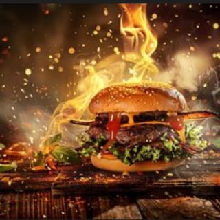 Menú Smash Flaming Hamburguesa Picante Delicious 1 patata y 1 bebida 