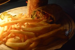 Fajita wrap deluxe(z frytkami)