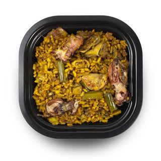 PAELLA DE SEPIA HABAS Y AJETES