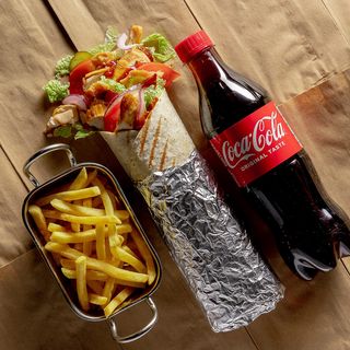 Комбо з маминою шаурмою з курочкою барбекю та халапеньйо