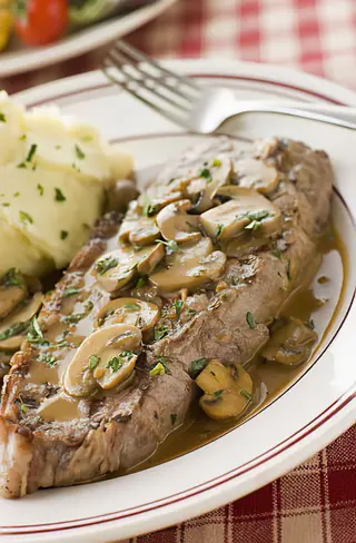 Plat Émincé De Filet De Bœuf Sauce Champignon