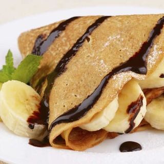 Crep plátano con chocolate