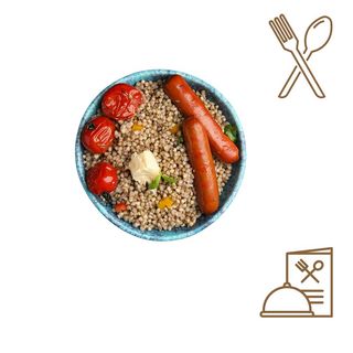 Sarraceno con Salchichas