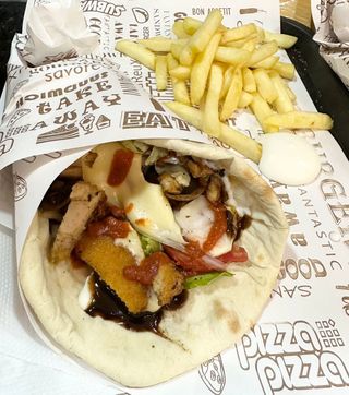 Naan Escalope Panée