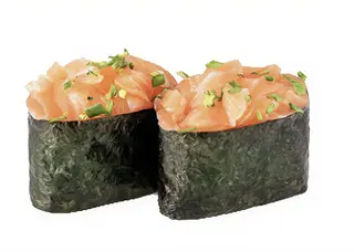 Gunkan de salmón (2 pzs.)