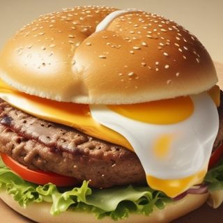 Menu Humburgar  com ovo 