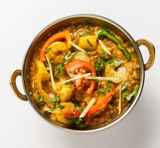 Prawn dhansak