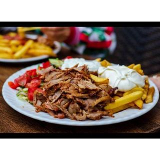 Shawarma Plate with fries