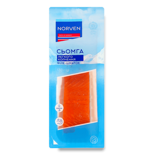 Сьомга Norven філе холодного копчення (130г)