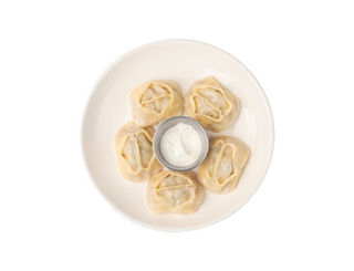 Манты с  мясом 5шт