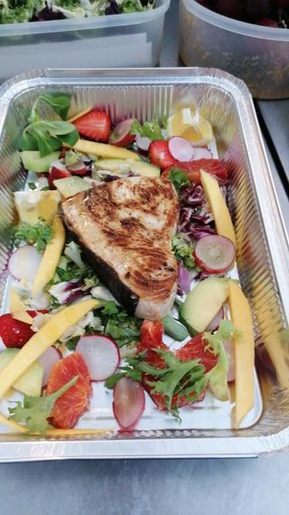 Grigliata mista di pesce e verdure