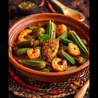 Seafood Okro + Turkey