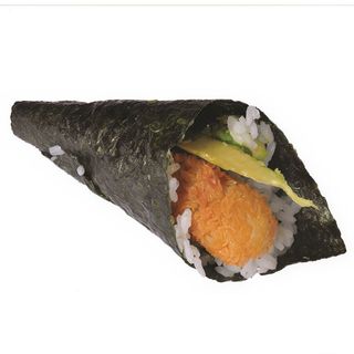 Temaki de salmón tempura 