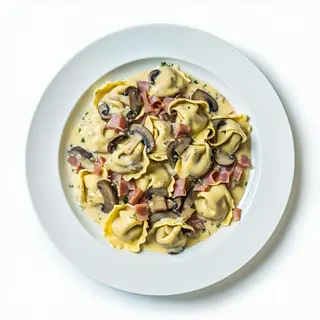Gran tortellone de boletus