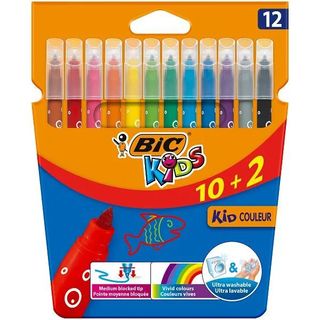 Rotuladores Kid Color BIC Kids 12 Uds.