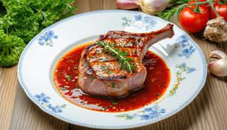 Cotlet de porc in sos diablo